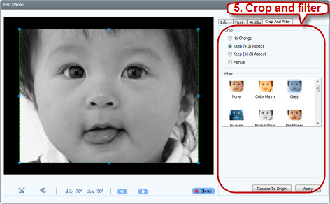 Crop and Filter